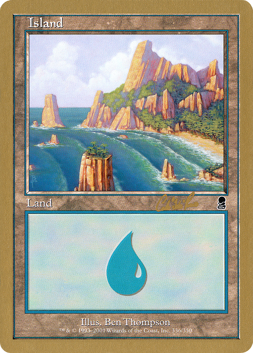 Island (336) - 2002 Carlos Romao (ODY) (WCD-) - World Championship Decks 2002