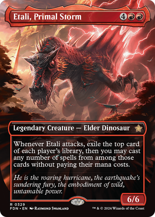 Etali, Primal Storm (Borderless) (FDN-329) - Foundations Foil