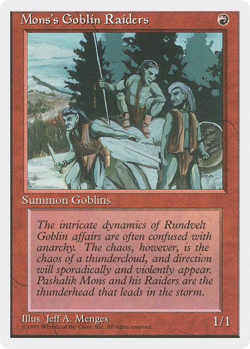 Mons's Goblin Raiders (4ED-) - Fourth Edition