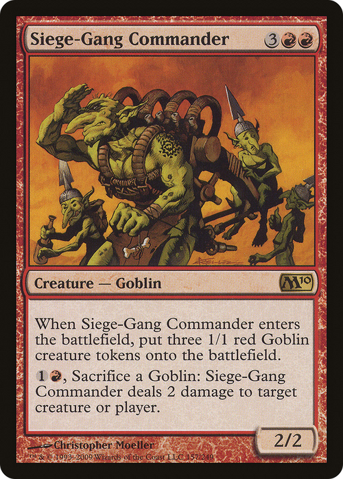 Siege-Gang Commander (M10-157) - Magic 2010 Foil