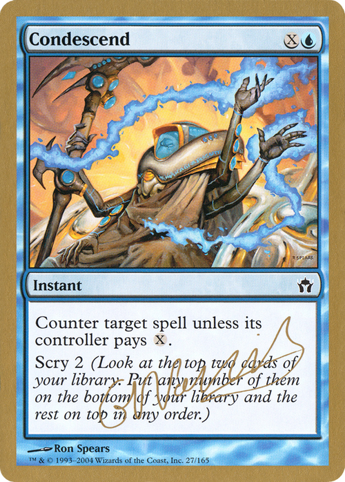 Condescend - 2004 Gabriel Nassif (5DN) (WCD-GN27) - World Championship Decks 2004