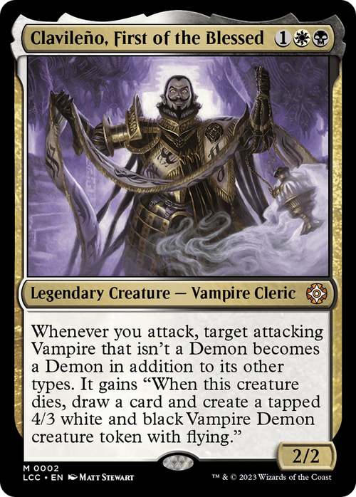 Clavileno, First of the Blessed (LCC-002) - The Lost Caverns of Ixalan Commander