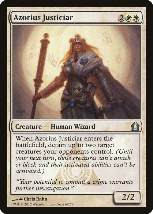 Azorius Justiciar (RTR-006) - Return to Ravnica Foil