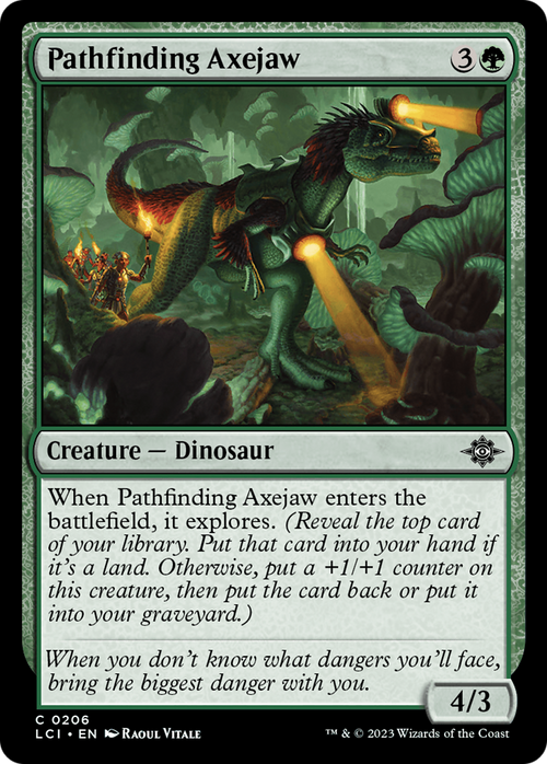 Pathfinding Axejaw (LCI-206) - The Lost Caverns of Ixalan Foil