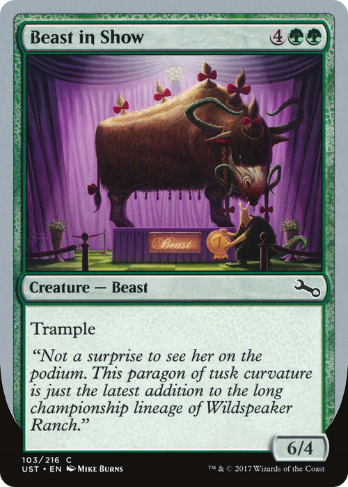 Beast in Show (D) (UST-103D) - Unstable Foil