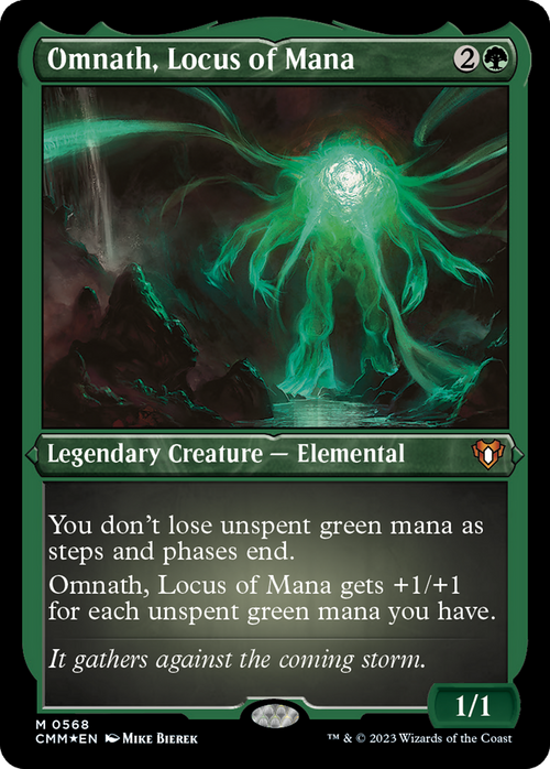 Omnath, Locus of Mana (Foil Etched) (CMM-568) - Commander Masters Foil