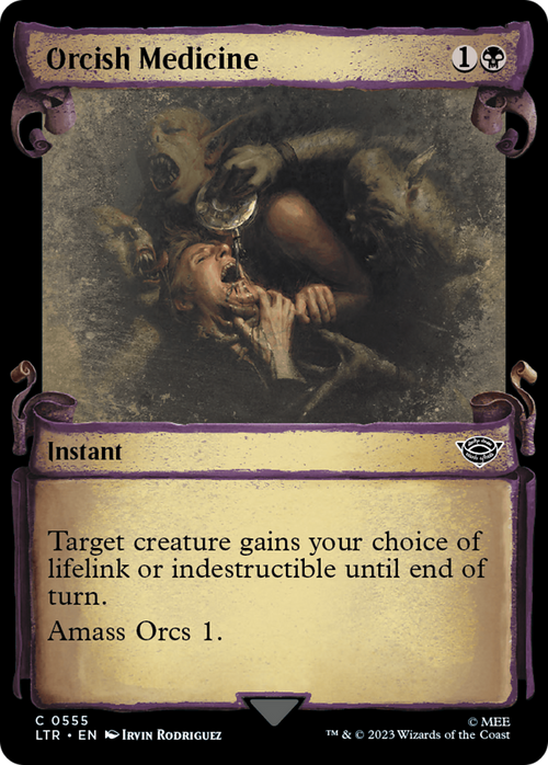 Orcish Medicine (Showcase Scrolls) (LTR-555) - The Lord of the Rings: Tales of Middle-earth: (Showcase) Foil