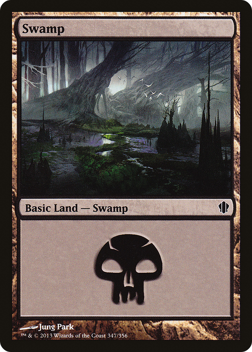 Swamp (347) (C13-347) - Commander 2013