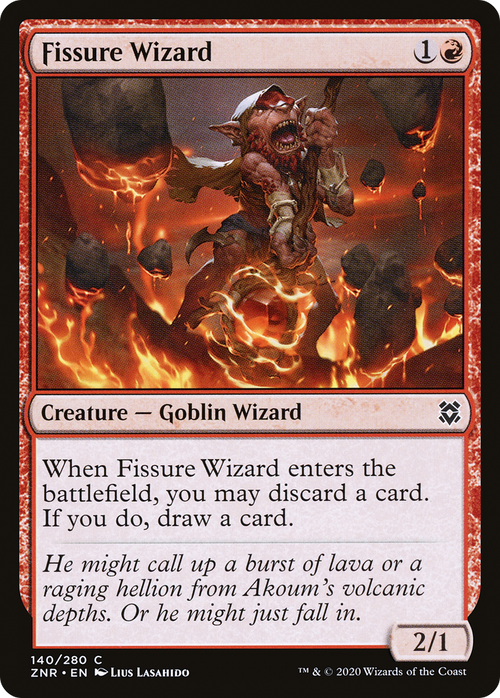 Fissure Wizard (ZNR-140) - Zendikar Rising Foil