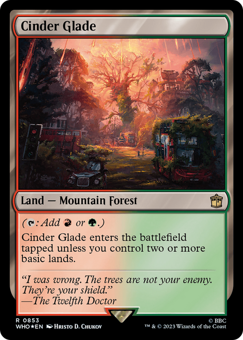Cinder Glade (Surge Foil) (WHO-853) - Doctor Who Foil
