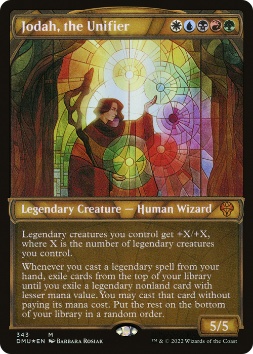 Jodah, the Unifier (Textured Foil) (DMU-343) - Dominaria United: (Showcase) Foil