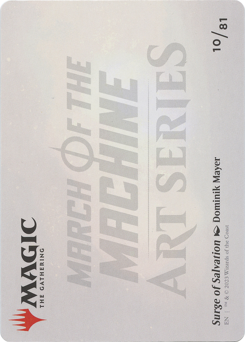 Surge of Salvation // Surge of Salvation (AMOM-010) - March of the Machine Art Series (Borderless) Foil