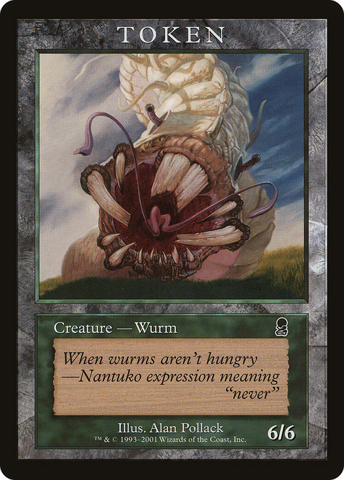Wurm Token (ODY) (MPRP-) - Magic Player Rewards 2002