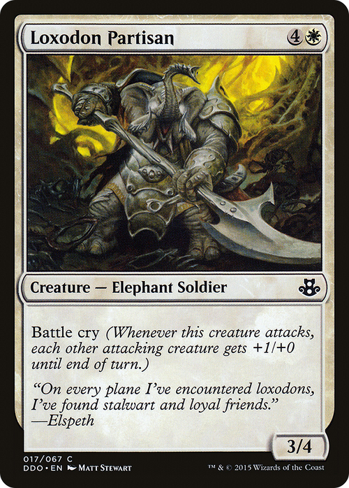 Loxodon Partisan (DDO-017) - Duel Decks: Elspeth vs. Kiora