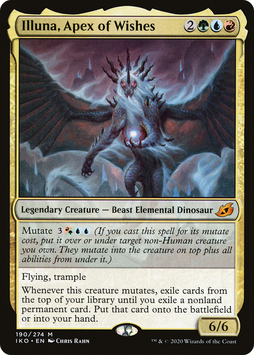 Illuna, Apex of Wishes (IKO-190) - Ikoria: Lair of Behemoths Foil