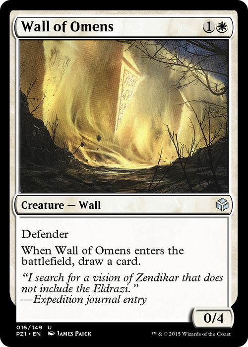 Wall of Omens (PZ1-016) - Legendary Cube Prize Pack