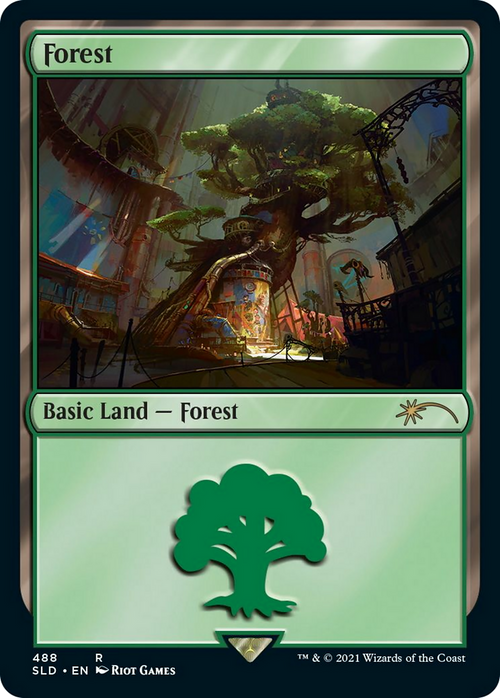 Forest (Secret Lair x Arcane: Lands) (SLD-488) - Secret Lair Drop
