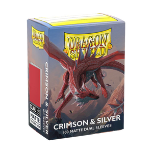 Dragon Shield Crimson & Silver - Matte Dual Sleeves
