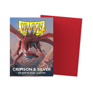 Dragon Shield Crimson & Silver - Matte Dual Sleeves
