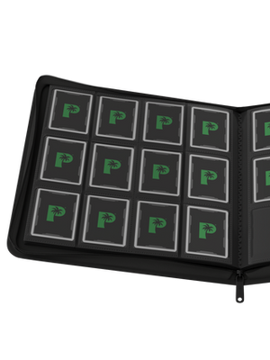 Palms Off Gaming Collector's Series 12 Pocket Zip Binder - Black