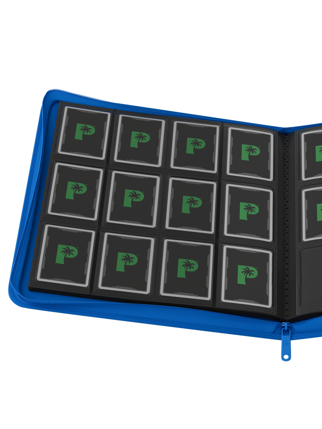 Palms Off Gaming Collector's Series 12 Pocket Zip Binder - Blue