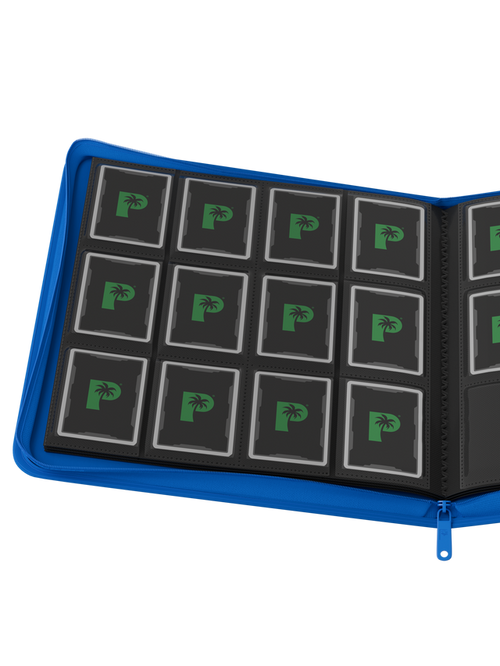 Palms Off Gaming Collector's Series 12 Pocket Zip Binder - Blue