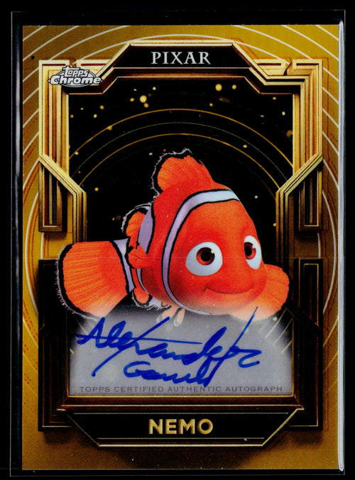 2025 Topps Pixar Gold – Gilded Pixar Authentic Autograph Nemo #AA-AG
