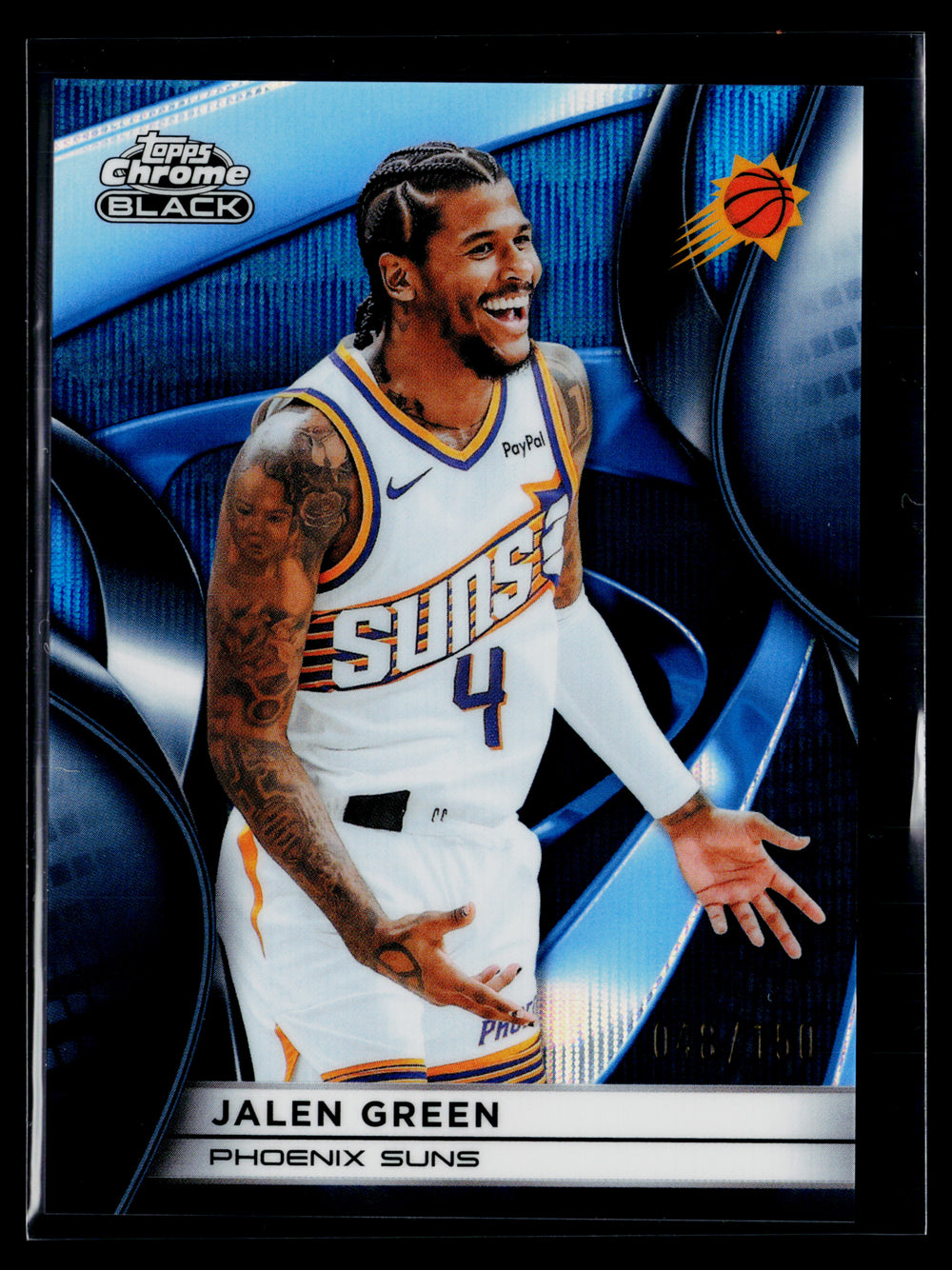 Jalen Green [Blue Wave Refractor] #78 2025 Topps Chrome Black