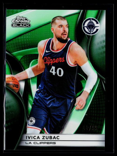 Ivica Zubac [Green Refractor] #85 /99 2025 Topps Chrome Black