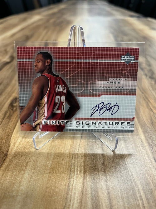 2003-04 Upper Deck Finite – Finite Signatures LeBron James Rookie Auto #LJ