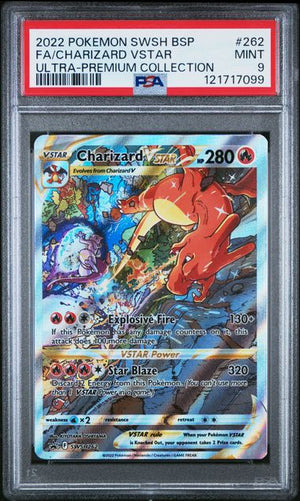 Pokemon SWSH Black Star Promo #262 Charizard VSTAR Full Art Ultra-Premium Collection PSA 9