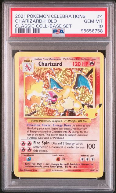 2021 Pokemon Celebrations Classic Collection #4 Charizard Holo PSA 10