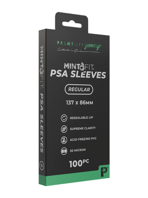 Palms Off Gaming MintFit PSA Graded Card Sleeves – Regular 100 Pack