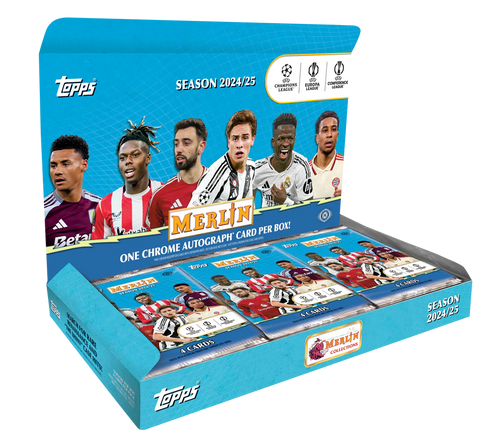 2024/25 Topps Chrome Merlin UEFA Club Competitions Soccer Hobby Box