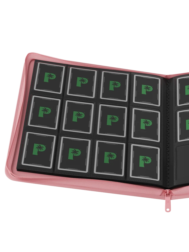 Palms Off Gaming Collector's Series 12 Pocket Zip Binder - Pink