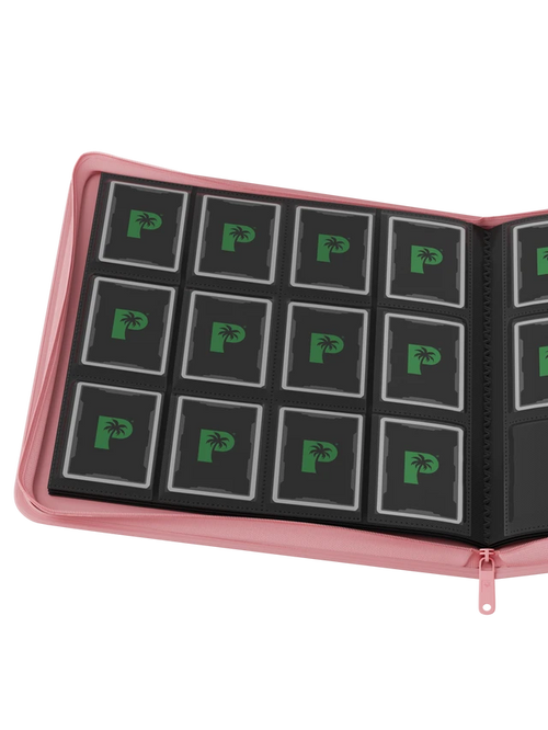 Palms Off Gaming Collector's Series 12 Pocket Zip Binder - Pink