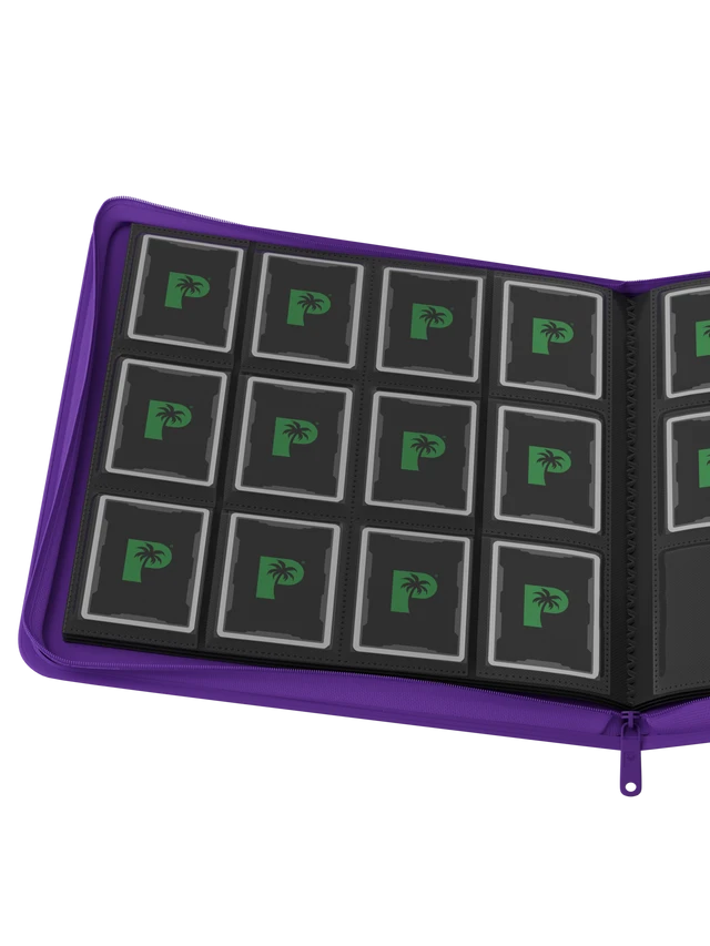 Palms Off Gaming Collector's Series 12 Pocket Zip Binder - Purple