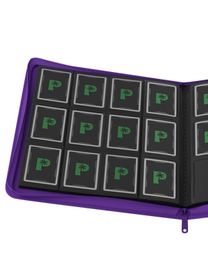 Palms Off Gaming Collector's Series 12 Pocket Zip Binder - Purple