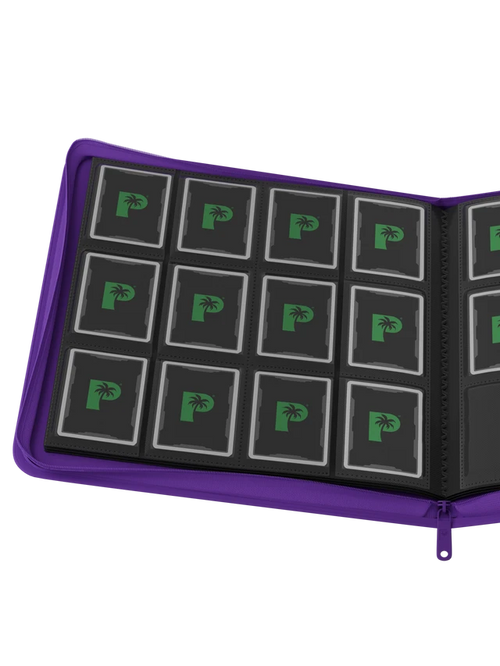 Palms Off Gaming Collector's Series 12 Pocket Zip Binder - Purple