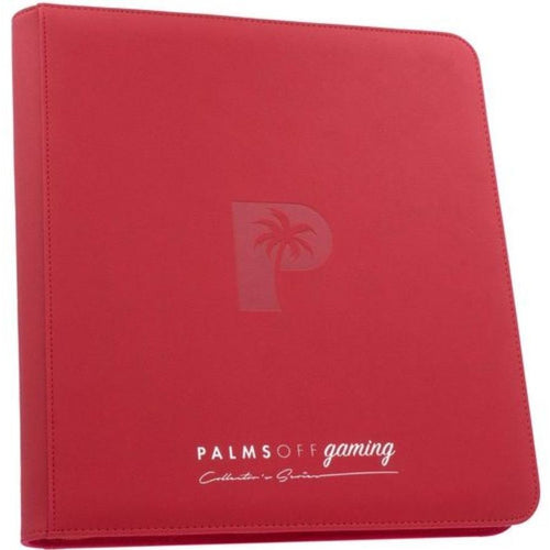 Palms Off Gaming Collector's Series 12 Pocket Zip Binder - Red