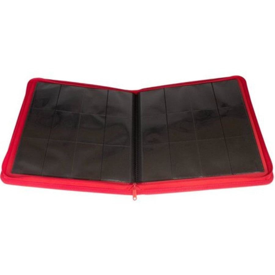 Palms Off Gaming Collector's Series 12 Pocket Zip Binder - Red