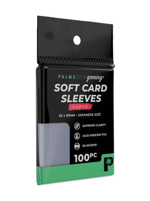 Palms Off Gaming Soft Card Sleeves - Japanese Mini Size - 100pc