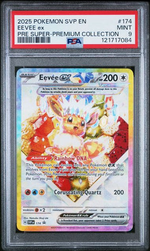 Pokemon SVP EN #174 Eevee ex Pre Super-Premium Collection PSA 9