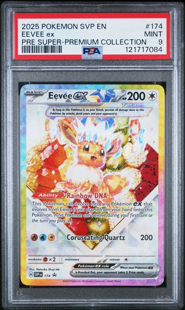Pokemon SVP EN #174 Eevee ex Pre Super-Premium Collection PSA 9