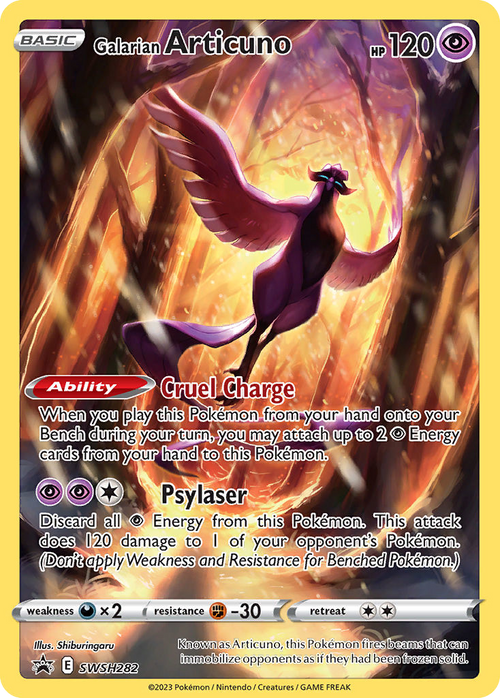 Galarian Articuno SWSH282  SWSH Black Star Promos - Promo