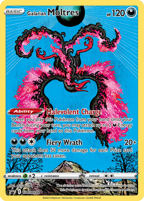 Galarian Moltres SWSH284  SWSH Black Star Promos - Promo