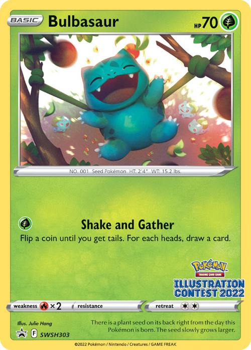 Bulbasaur SWSH303  SWSH Black Star Promos - Promo