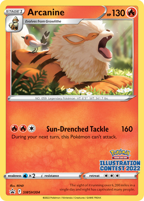 Arcanine SWSH304  SWSH Black Star Promos - Promo
