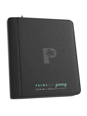 Palms Off Gaming Collector's Series Top Loader Zip Binder - 4 Pocket - Black