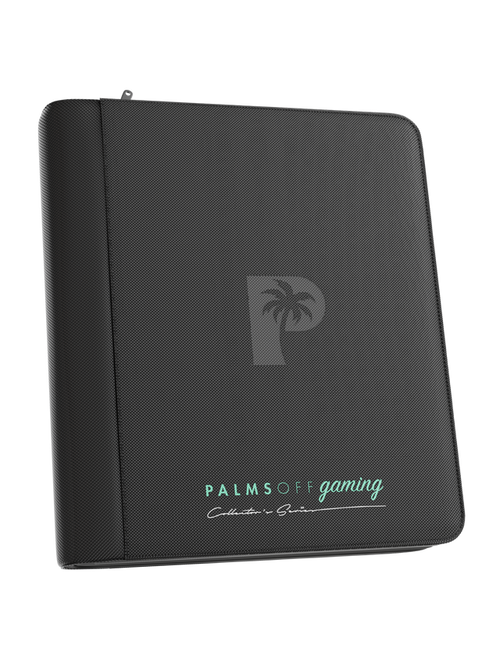 Palms Off Gaming Collector's Series Top Loader Zip Binder - 4 Pocket - Black